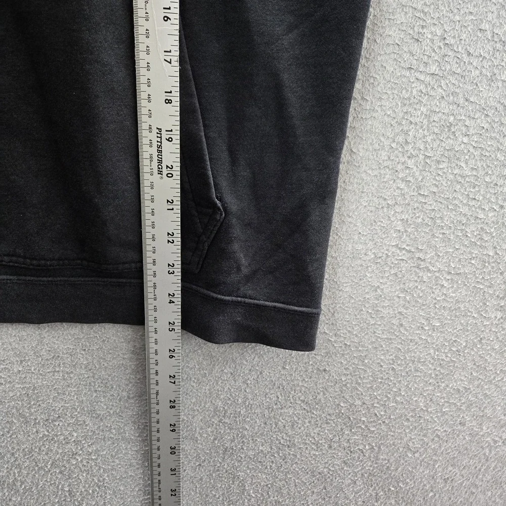 Nike Men Hoodie L Black Fleece Swoosh CI1192-010 Pullover Logo READ